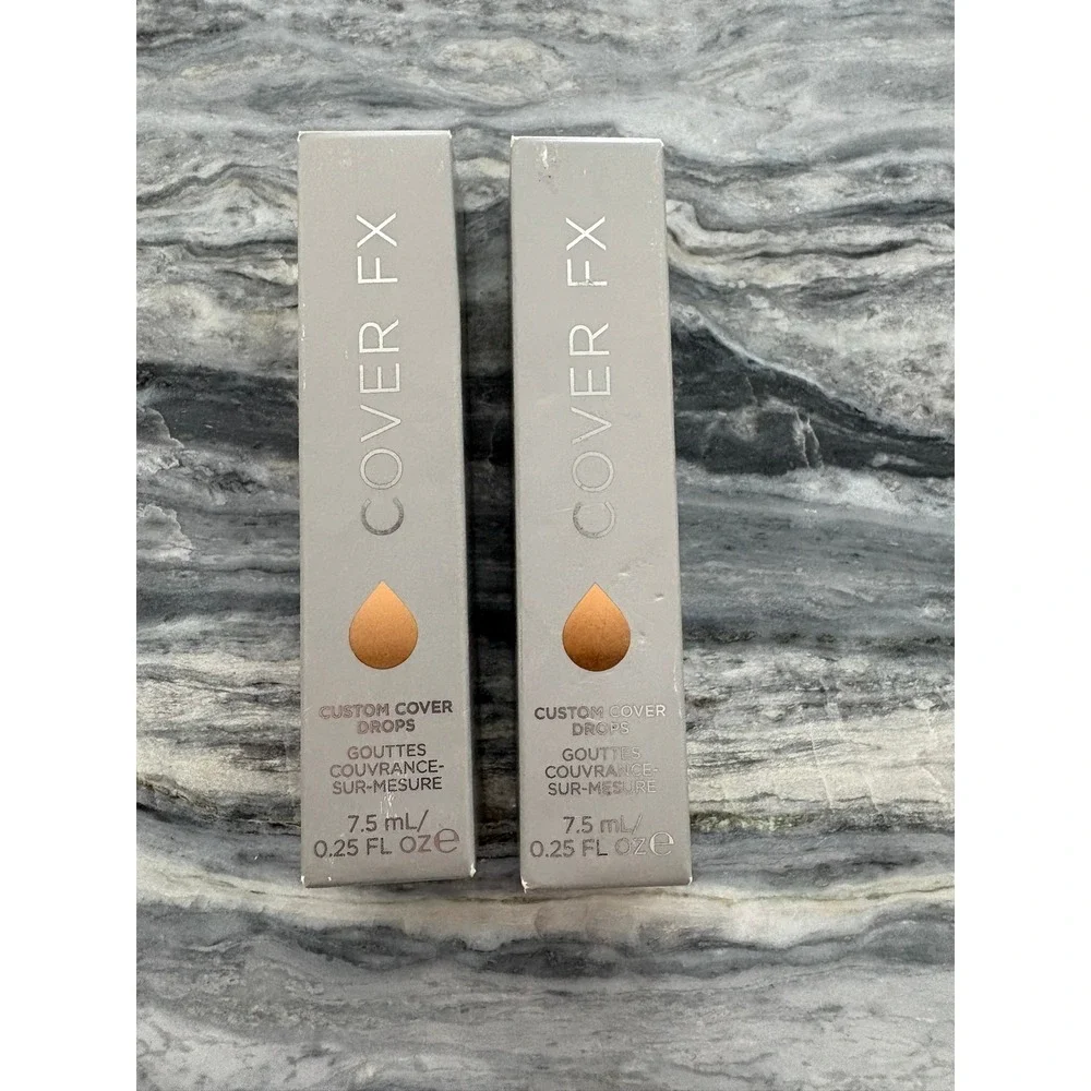 Cover FX Custom Cover Drops N Deep 5 Foundation Pigment 7.5ml Lot of 2 New